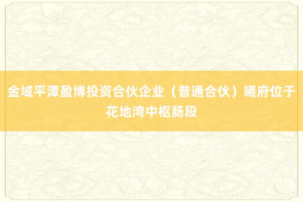 金域平潭盈博投资合伙企业(普通合伙)曦府位于花地湾中枢肠段